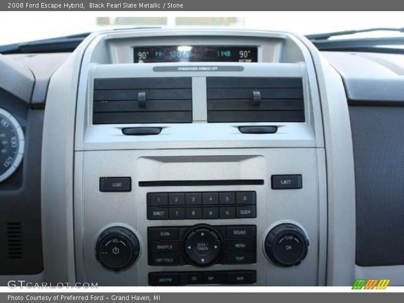 Black Pearl Slate Metallic / Stone 2008 Ford Escape Hybrid