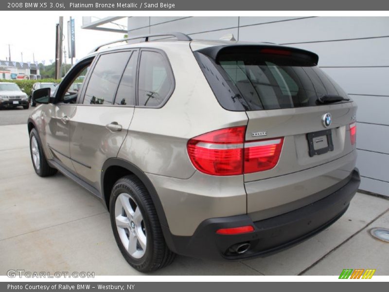 Platinum Bronze Metallic / Sand Beige 2008 BMW X5 3.0si