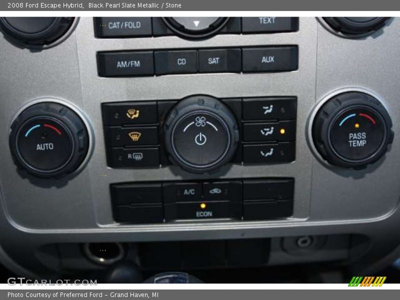 Black Pearl Slate Metallic / Stone 2008 Ford Escape Hybrid