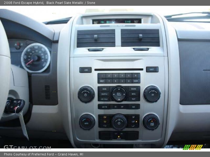Black Pearl Slate Metallic / Stone 2008 Ford Escape Hybrid