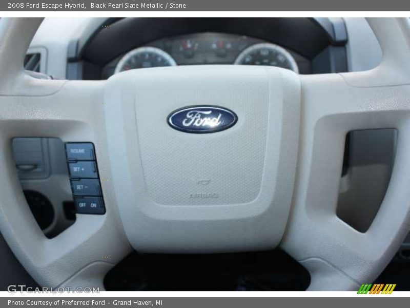 Black Pearl Slate Metallic / Stone 2008 Ford Escape Hybrid