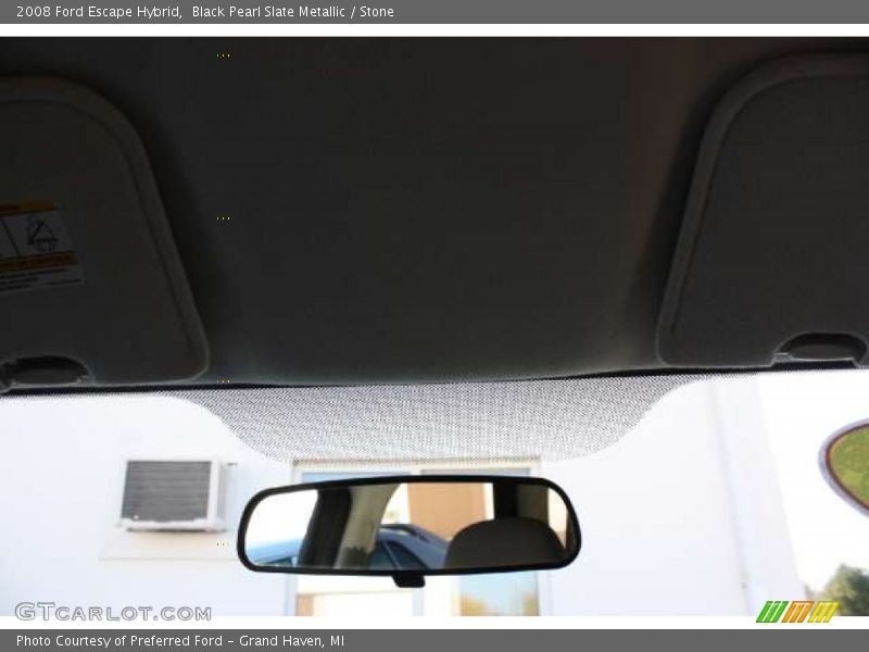 Black Pearl Slate Metallic / Stone 2008 Ford Escape Hybrid