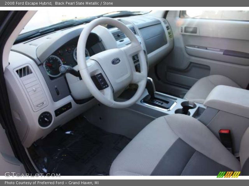 Black Pearl Slate Metallic / Stone 2008 Ford Escape Hybrid