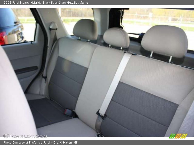 Black Pearl Slate Metallic / Stone 2008 Ford Escape Hybrid