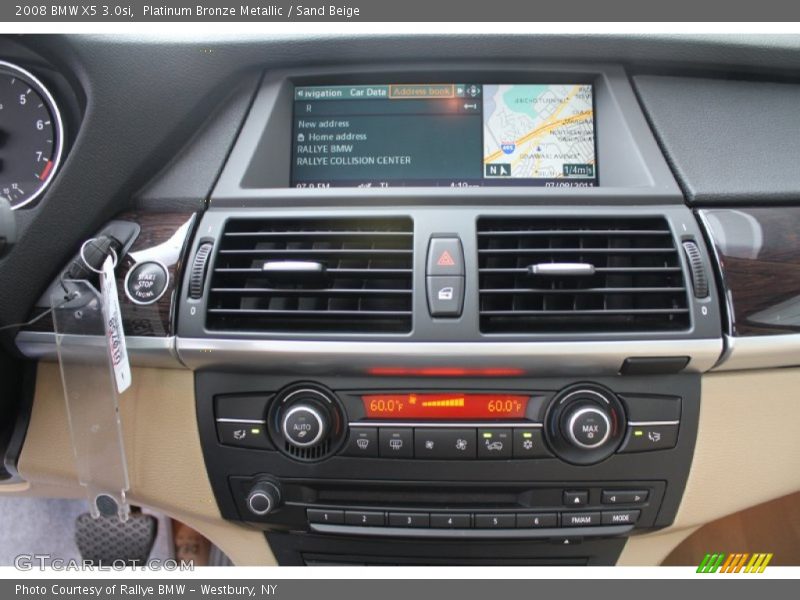 Platinum Bronze Metallic / Sand Beige 2008 BMW X5 3.0si
