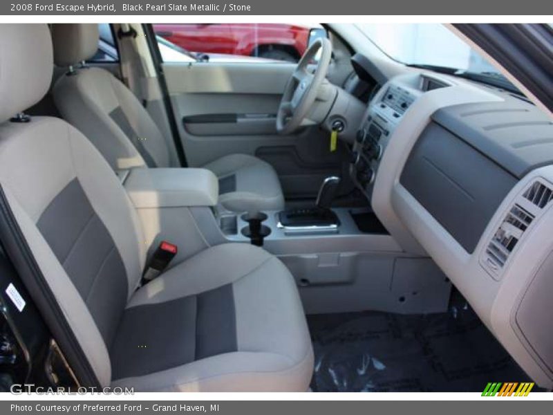 Black Pearl Slate Metallic / Stone 2008 Ford Escape Hybrid