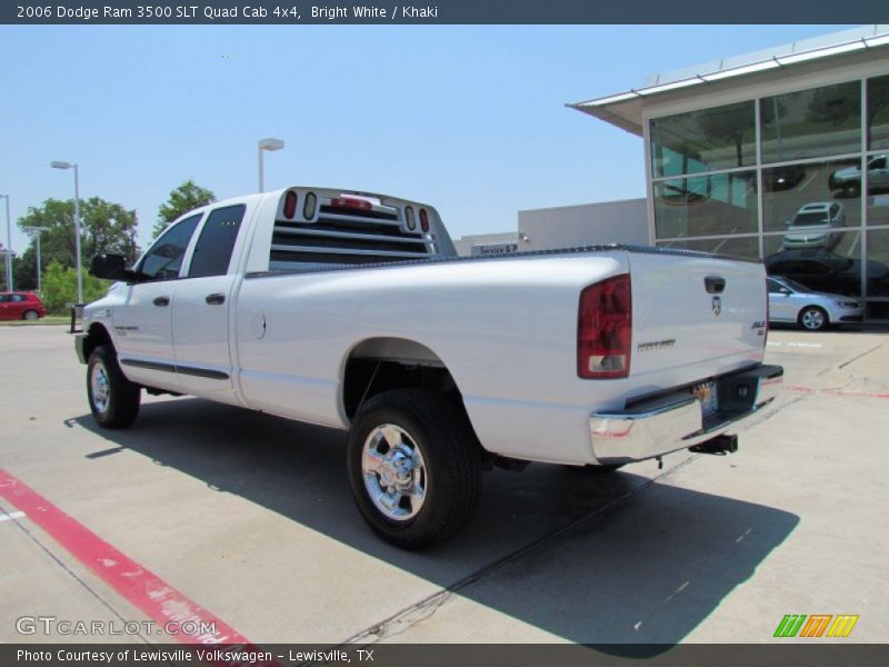Bright White / Khaki 2006 Dodge Ram 3500 SLT Quad Cab 4x4
