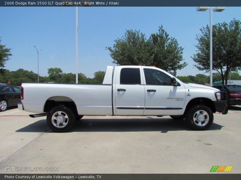 Bright White / Khaki 2006 Dodge Ram 3500 SLT Quad Cab 4x4