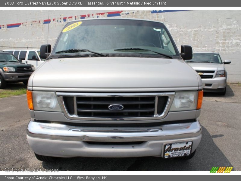 Silver Birch Metallic / Medium Flint 2003 Ford E Series Van E350 Super Duty XLT Passenger
