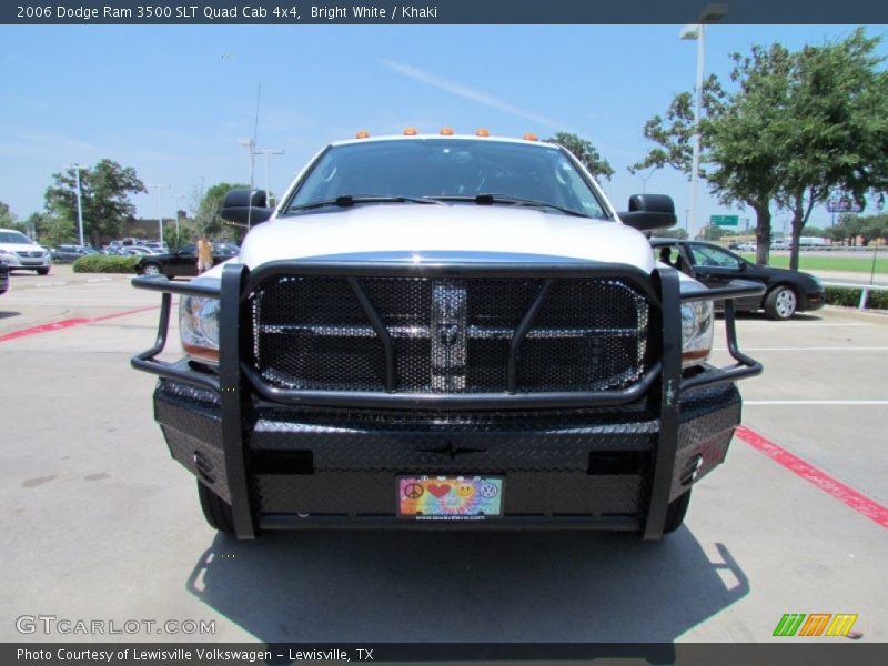 Bright White / Khaki 2006 Dodge Ram 3500 SLT Quad Cab 4x4
