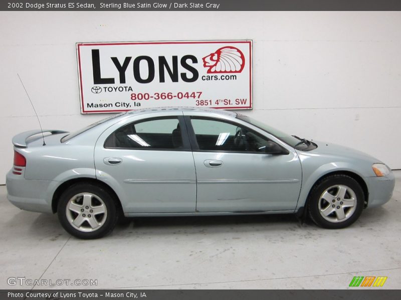 Sterling Blue Satin Glow / Dark Slate Gray 2002 Dodge Stratus ES Sedan