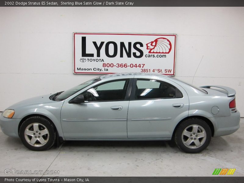 Sterling Blue Satin Glow / Dark Slate Gray 2002 Dodge Stratus ES Sedan