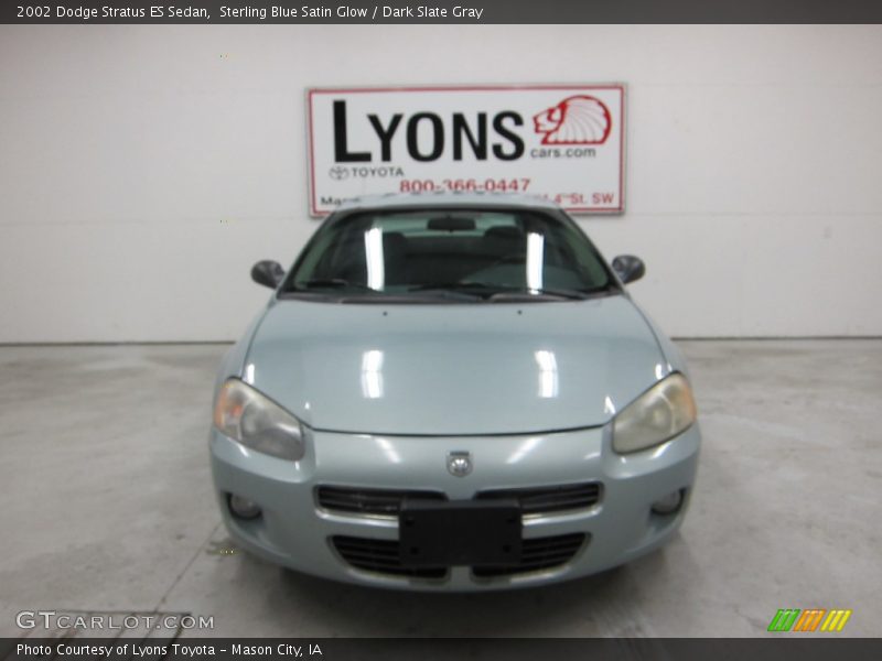 Sterling Blue Satin Glow / Dark Slate Gray 2002 Dodge Stratus ES Sedan