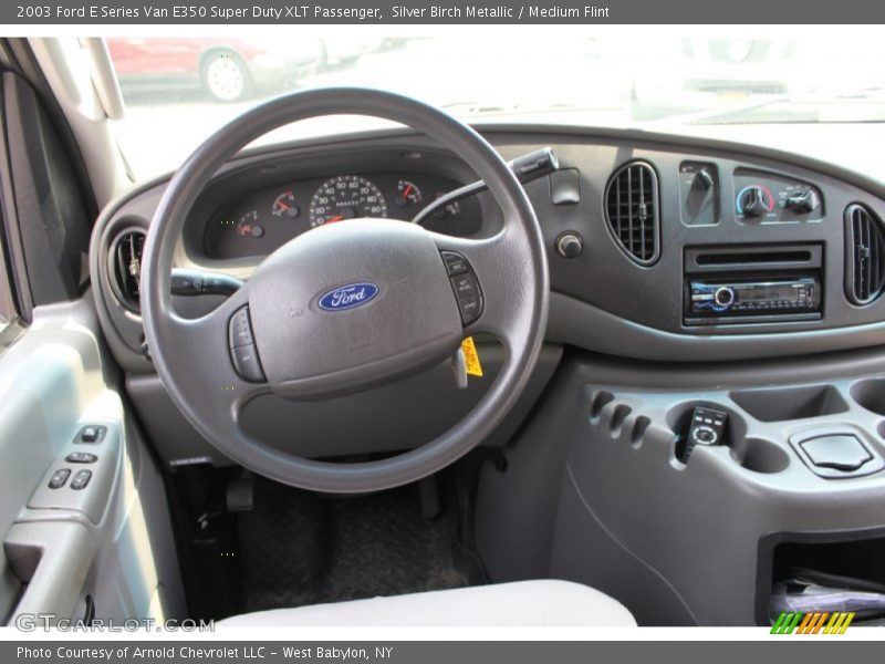 Silver Birch Metallic / Medium Flint 2003 Ford E Series Van E350 Super Duty XLT Passenger