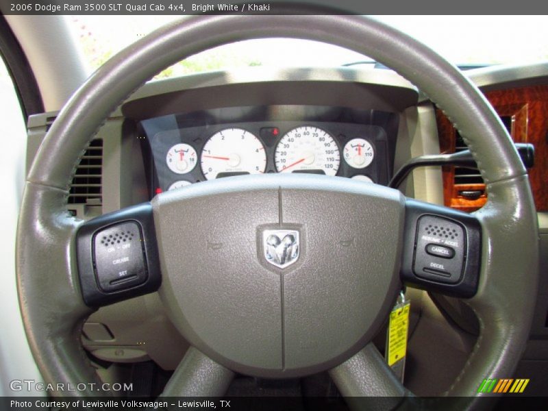 Bright White / Khaki 2006 Dodge Ram 3500 SLT Quad Cab 4x4