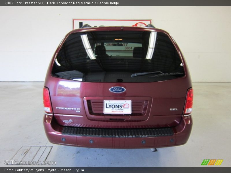 Dark Toreador Red Metallic / Pebble Beige 2007 Ford Freestar SEL