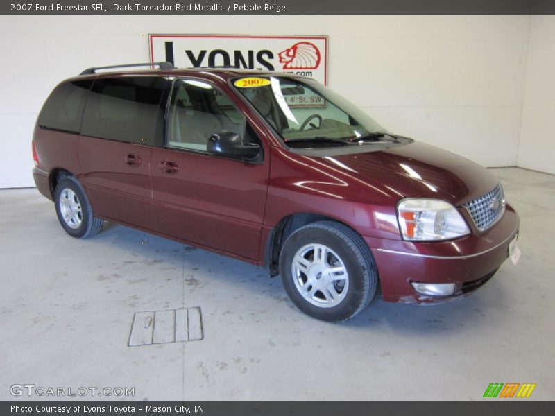 Dark Toreador Red Metallic / Pebble Beige 2007 Ford Freestar SEL