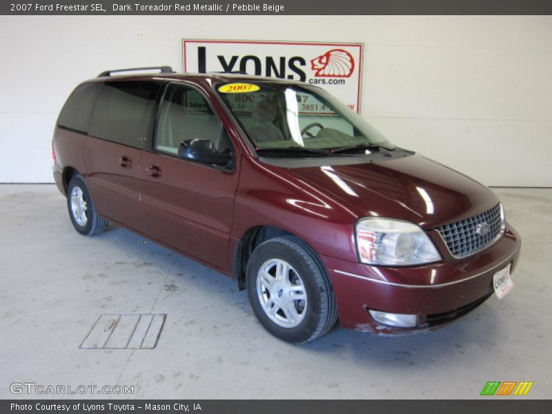 Dark Toreador Red Metallic / Pebble Beige 2007 Ford Freestar SEL