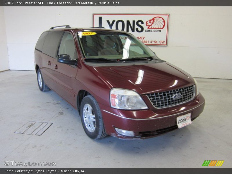 Dark Toreador Red Metallic / Pebble Beige 2007 Ford Freestar SEL