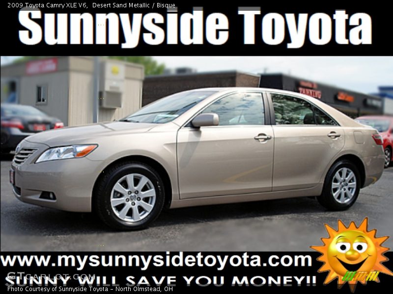 Desert Sand Metallic / Bisque 2009 Toyota Camry XLE V6