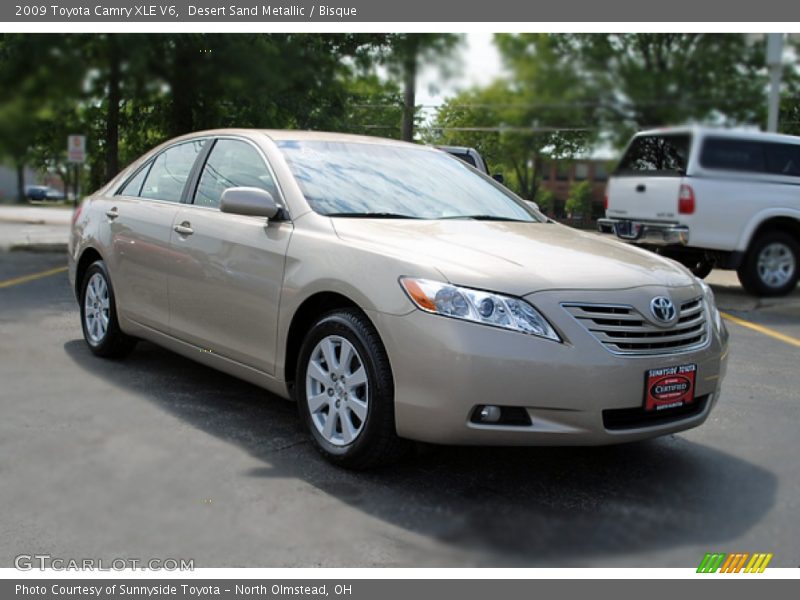 Desert Sand Metallic / Bisque 2009 Toyota Camry XLE V6
