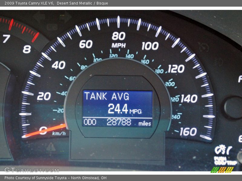 Desert Sand Metallic / Bisque 2009 Toyota Camry XLE V6