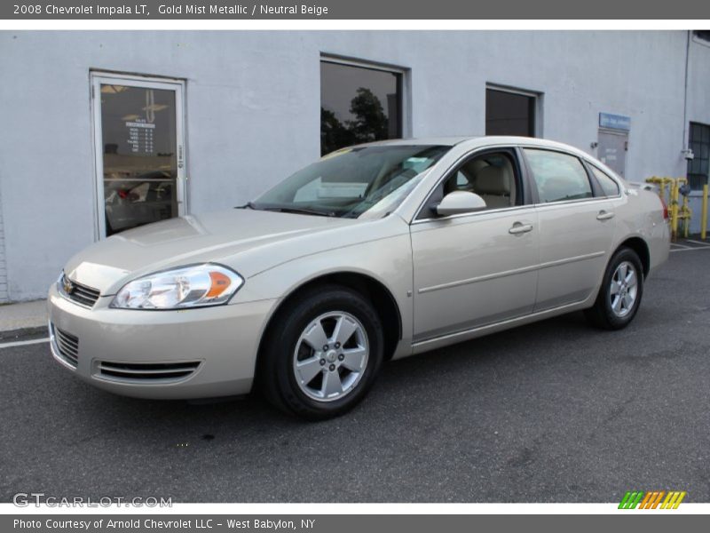 Gold Mist Metallic / Neutral Beige 2008 Chevrolet Impala LT