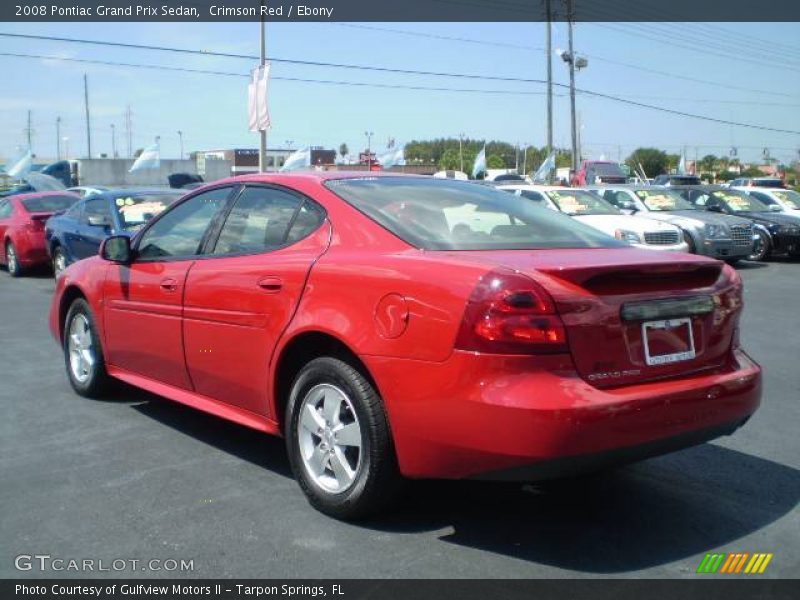 Crimson Red / Ebony 2008 Pontiac Grand Prix Sedan