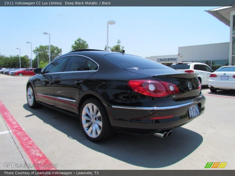 Deep Black Metallic / Black 2011 Volkswagen CC Lux Limited