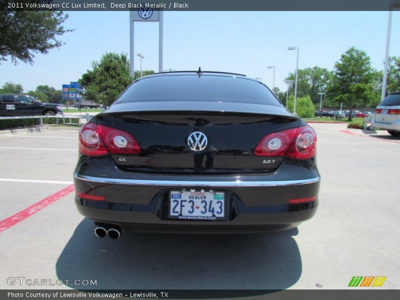 Deep Black Metallic / Black 2011 Volkswagen CC Lux Limited