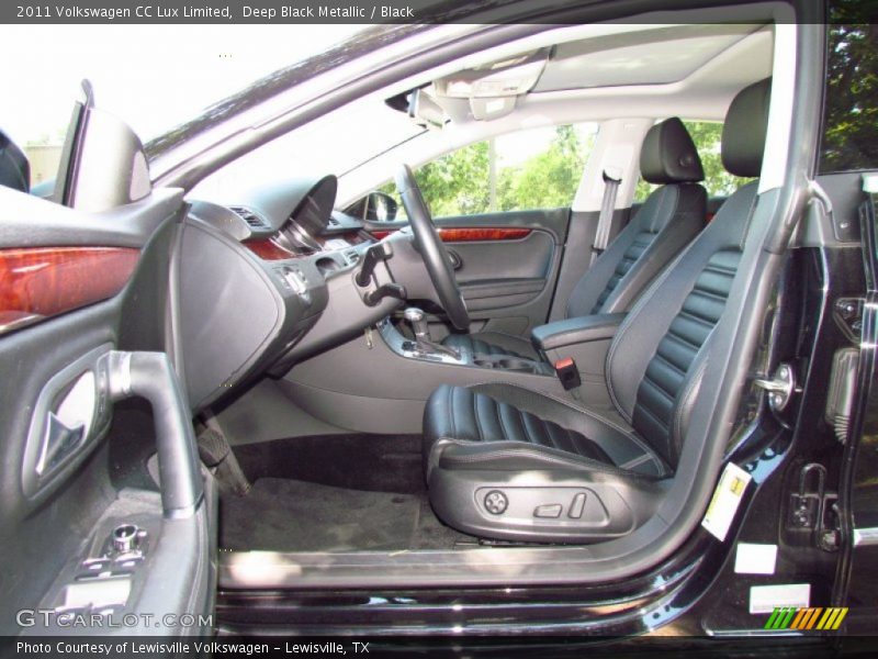 Deep Black Metallic / Black 2011 Volkswagen CC Lux Limited