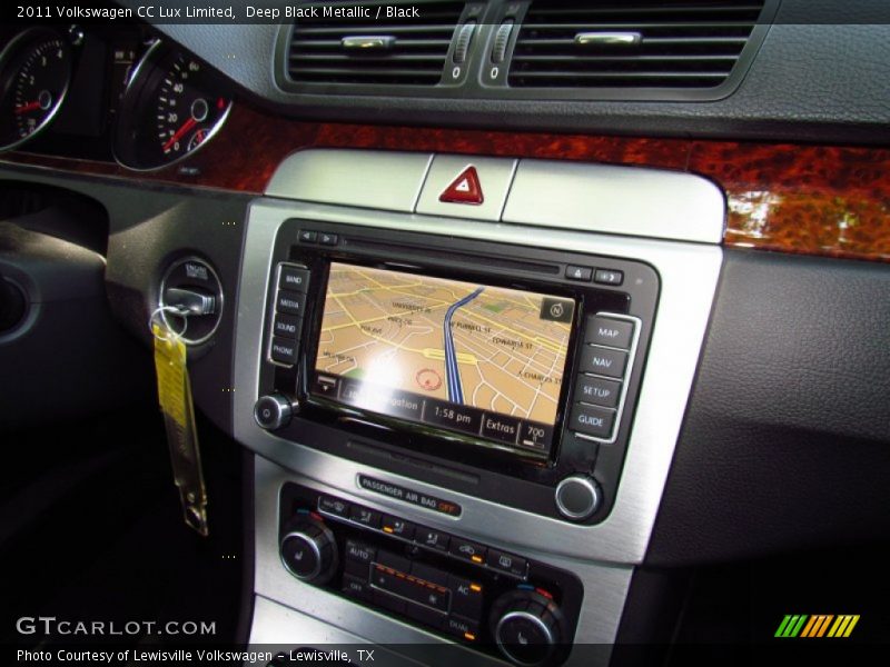 Deep Black Metallic / Black 2011 Volkswagen CC Lux Limited