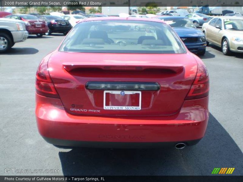 Crimson Red / Ebony 2008 Pontiac Grand Prix Sedan