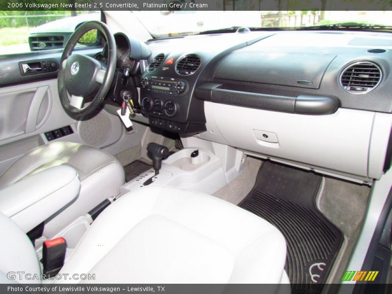 Platinum Grey / Cream 2006 Volkswagen New Beetle 2.5 Convertible