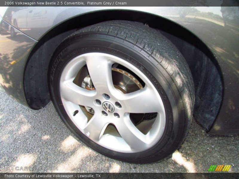Platinum Grey / Cream 2006 Volkswagen New Beetle 2.5 Convertible