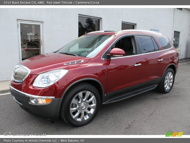 Red Jewel Tintcoat / Cashmere/Cocoa 2010 Buick Enclave CXL AWD