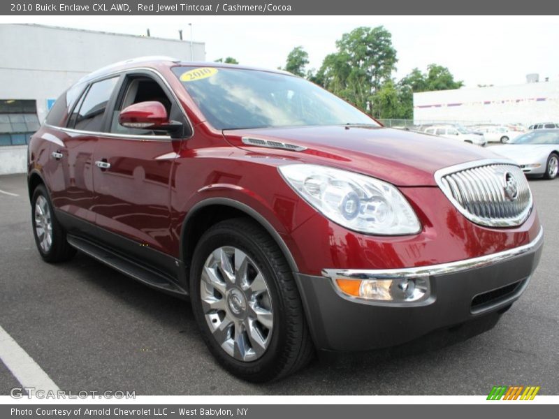 Red Jewel Tintcoat / Cashmere/Cocoa 2010 Buick Enclave CXL AWD