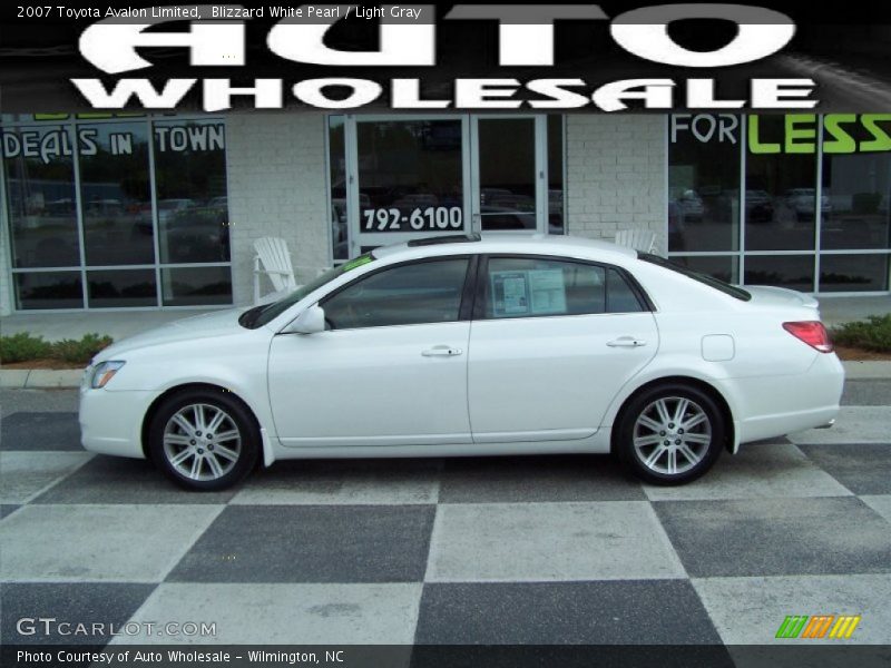 Blizzard White Pearl / Light Gray 2007 Toyota Avalon Limited