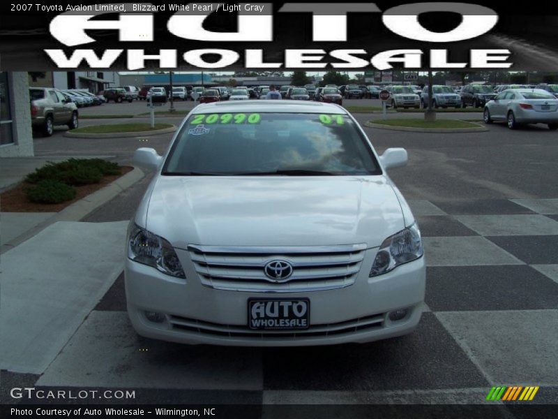 Blizzard White Pearl / Light Gray 2007 Toyota Avalon Limited