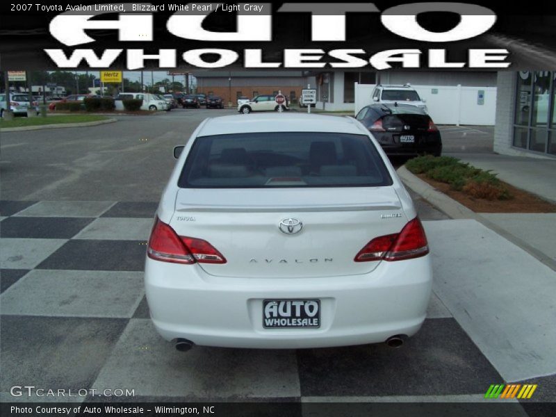 Blizzard White Pearl / Light Gray 2007 Toyota Avalon Limited