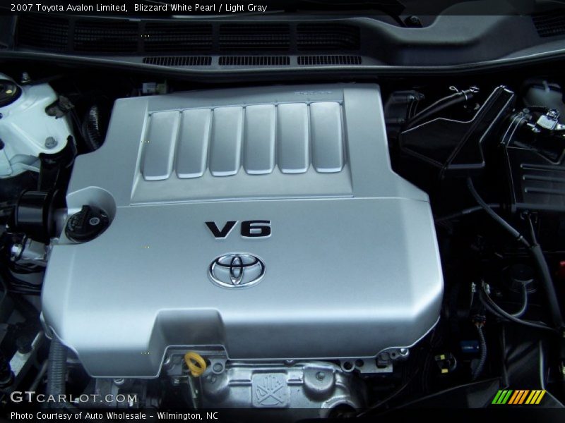 Blizzard White Pearl / Light Gray 2007 Toyota Avalon Limited