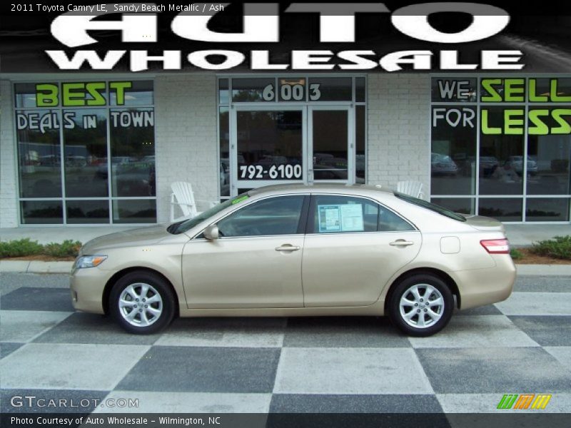 Sandy Beach Metallic / Ash 2011 Toyota Camry LE