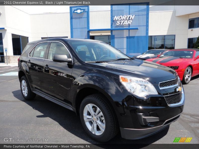 Black / Light Titanium/Jet Black 2011 Chevrolet Equinox LS
