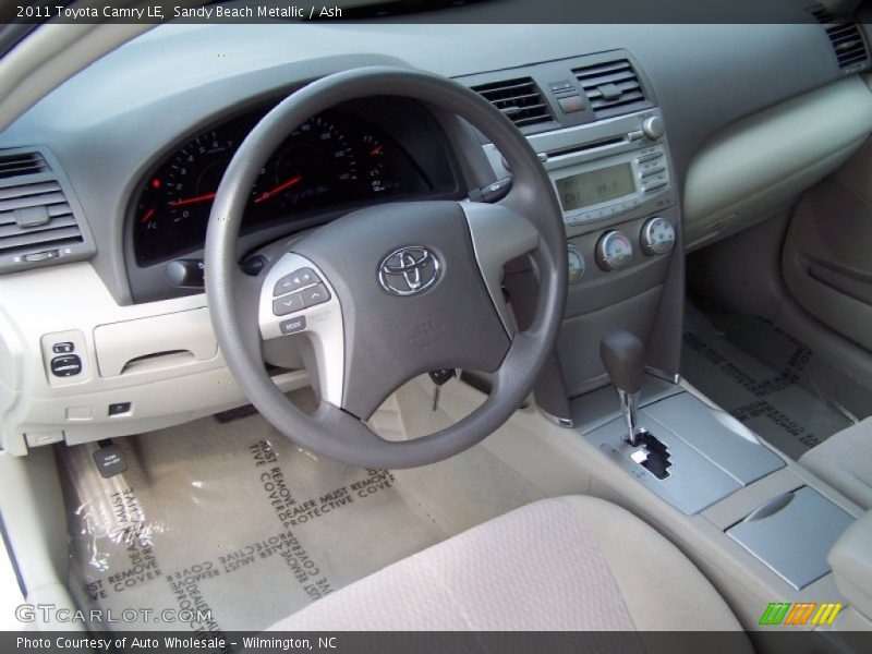Sandy Beach Metallic / Ash 2011 Toyota Camry LE