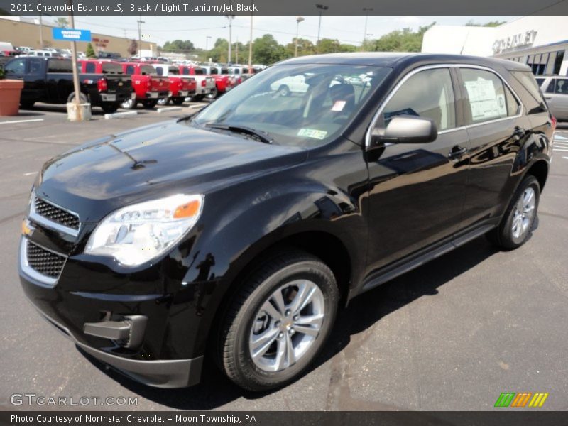 Black / Light Titanium/Jet Black 2011 Chevrolet Equinox LS