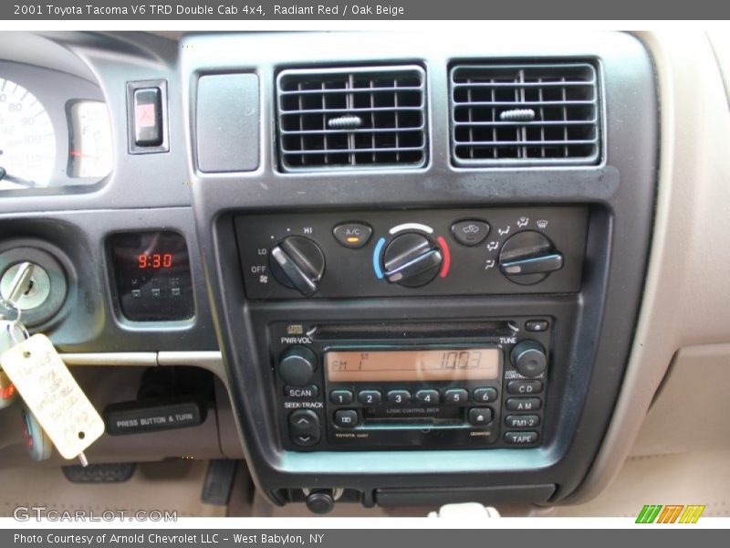 Radiant Red / Oak Beige 2001 Toyota Tacoma V6 TRD Double Cab 4x4