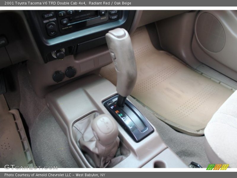 Radiant Red / Oak Beige 2001 Toyota Tacoma V6 TRD Double Cab 4x4