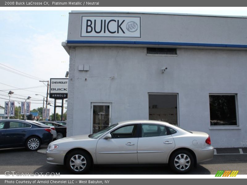 Platinum Metallic / Neutral 2008 Buick LaCrosse CX