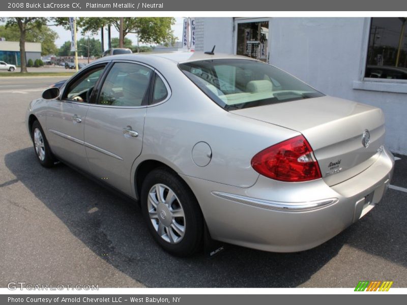 Platinum Metallic / Neutral 2008 Buick LaCrosse CX