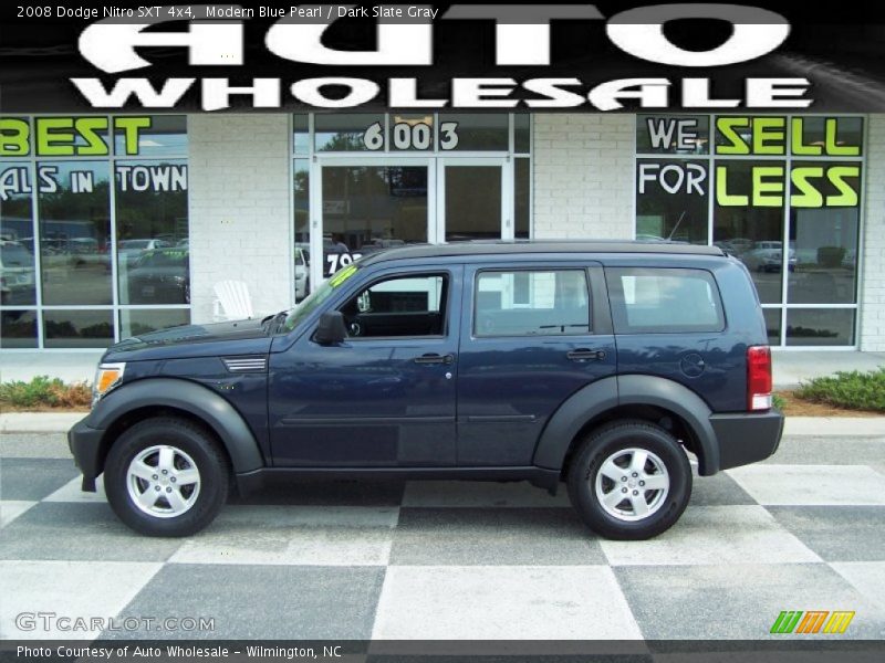 Modern Blue Pearl / Dark Slate Gray 2008 Dodge Nitro SXT 4x4
